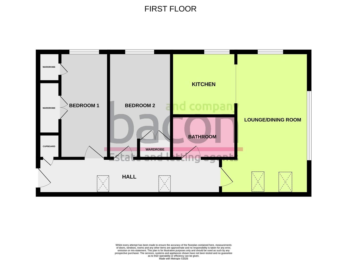 Floor Plan | Flat - Purpose Built | 17 Ollivers Chase, Goring-By-Sea, Worthing | For Sale